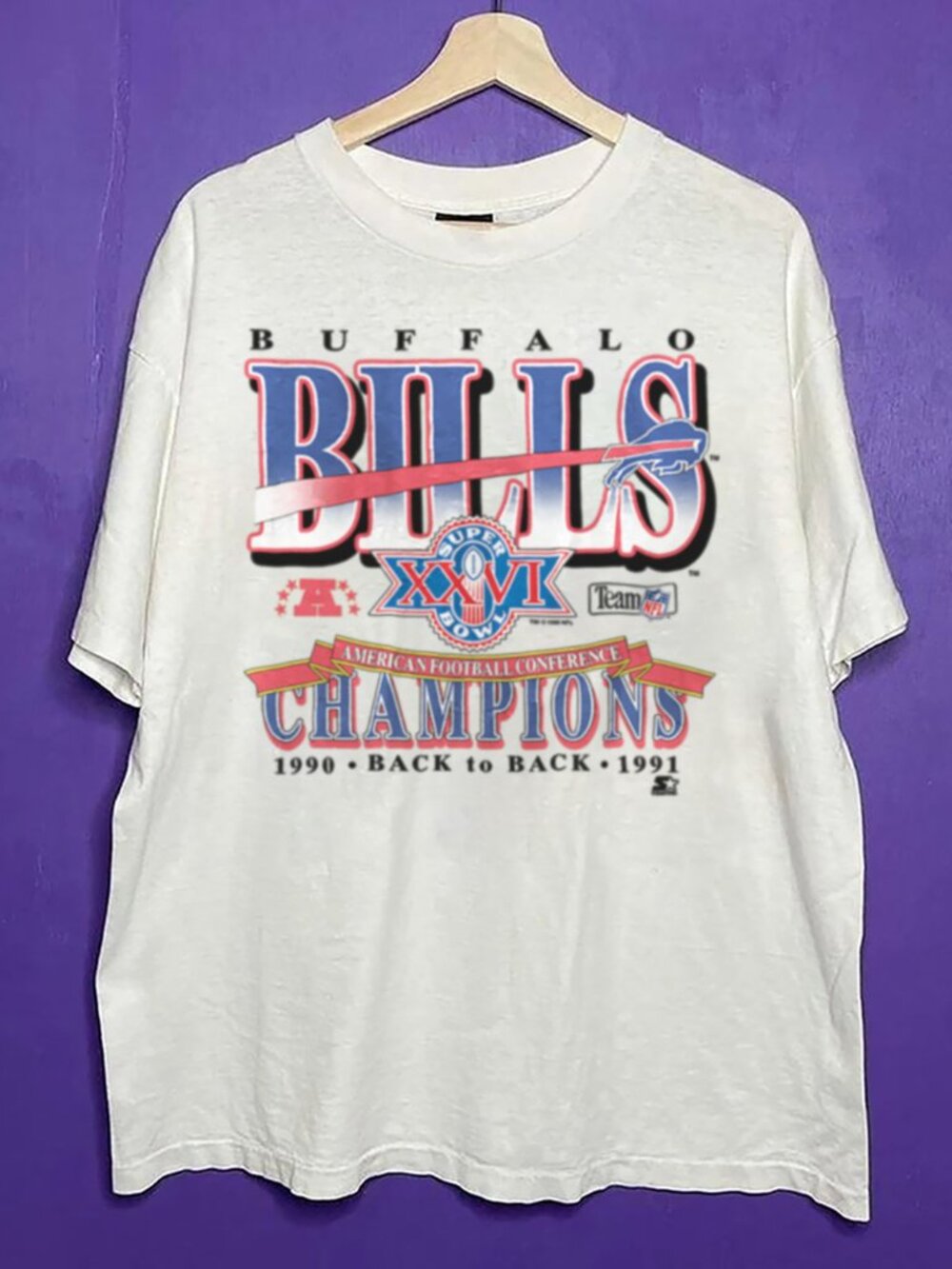 Vintage Buffalo Bills Football Style Shirt, NFL Super Bowl XXVI Unisex Shirt Tee